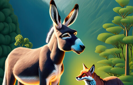 The Friendship of the foolish donkey and the clever fox
