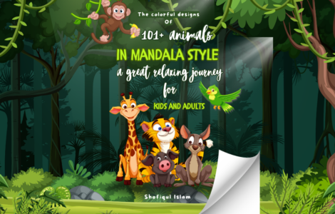 The colorful designs Of 101+ animals in mandala style a great relaxing journey for kids and adults post